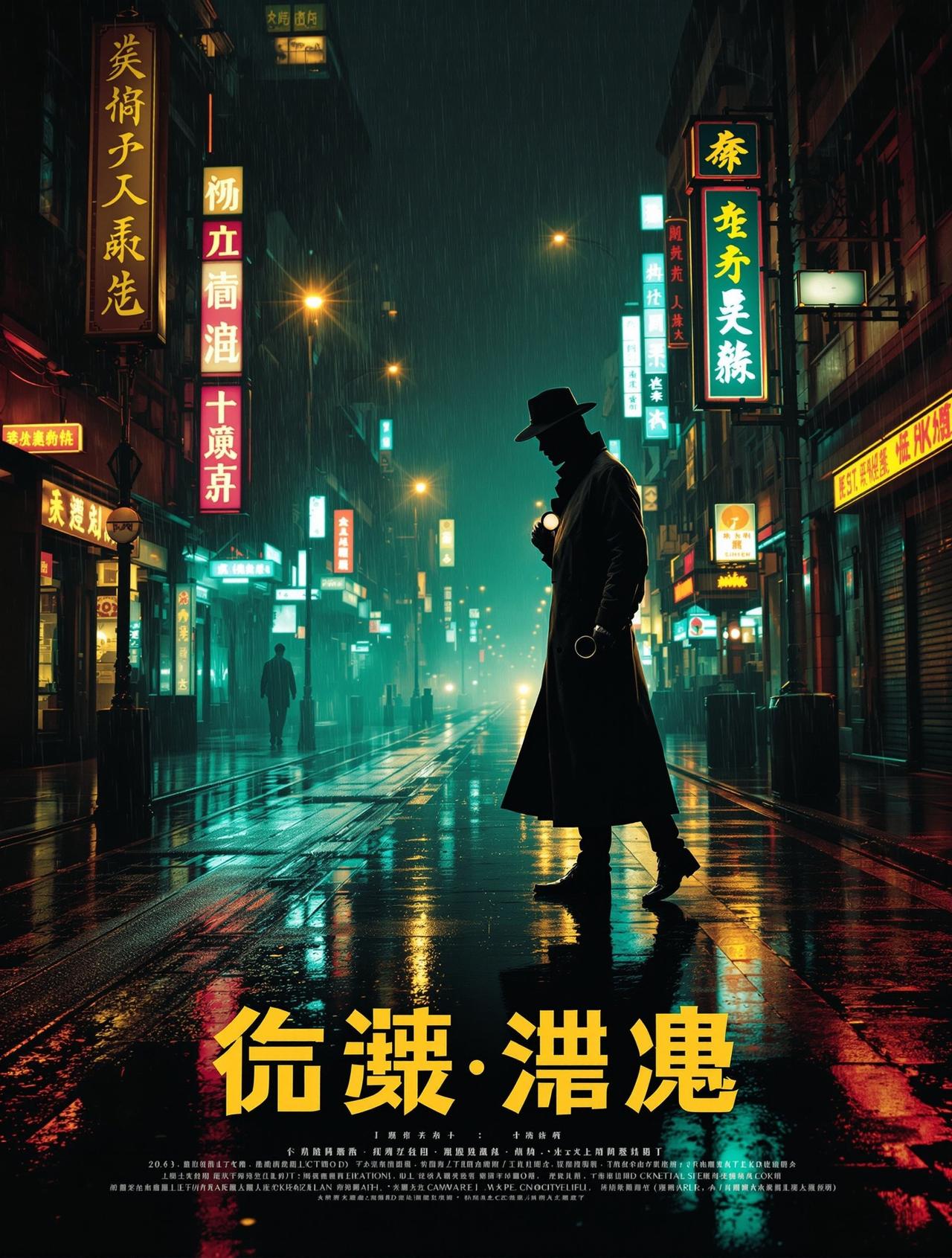 兔六影院重磅悬疑剧《暗夜追凶》主海报